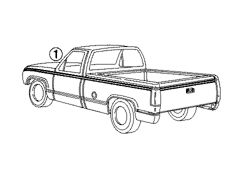 1991 Chevy C2500 Stripe Tape Diagram 3 - Thumbnail