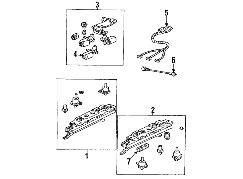 1994 Pontiac Bonneville Seat Switch, Front Diagram for 16604884
