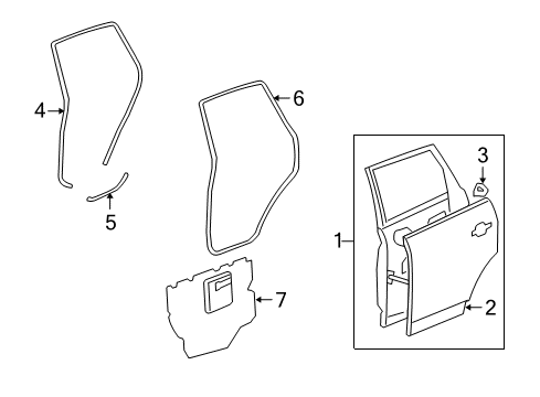 2010 Saturn Vue Door & Components Diagram 2 - Thumbnail