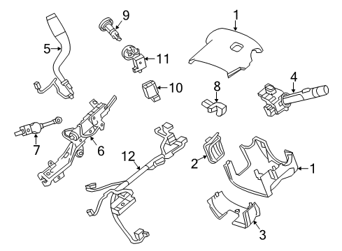 2015 Chevy Silverado 1500 Shift Lever, Black Diagram for 22857352