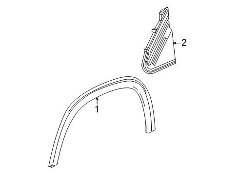 2025 Buick Enclave Exterior Trim - Fender Diagram