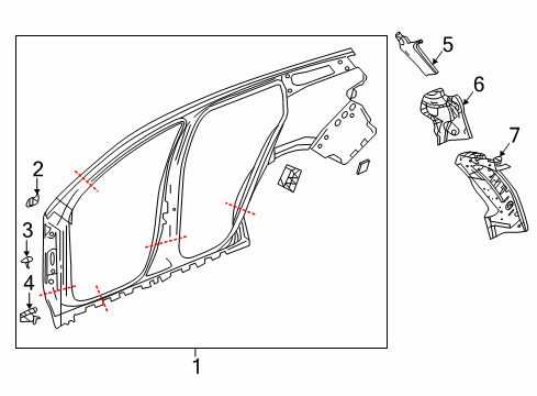 2024 GMC Terrain Uniside Diagram