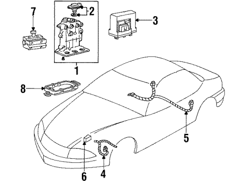 1998 Oldsmobile Cutlass Anti-Lock Brakes Diagram