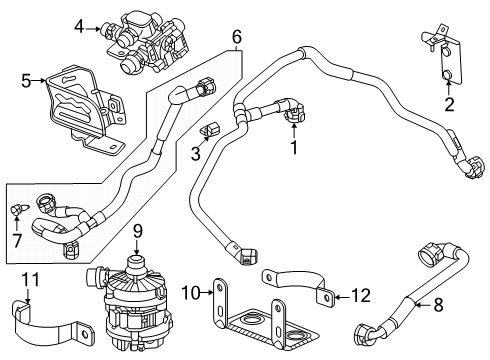 2025 GMC Sierra EV Hoses, Lines & Pipes Diagram 2 - Thumbnail