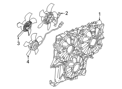 2022 GMC Sierra 1500 Limited Cooling Fan Diagram 2 - Thumbnail