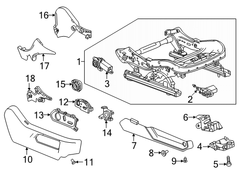 2024 GMC Hummer EV SUV Inner Cover Bolt Diagram for 11611429