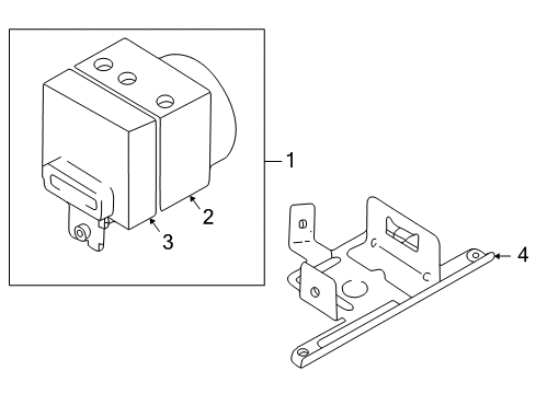 2004 Chevy Tracker ABS Components Diagram