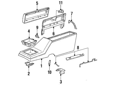 1992 Chevy S10 Blazer Console Diagram