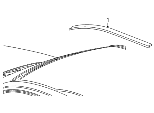 2025 Chevy Suburban Exterior Trim - Roof Diagram 2 - Thumbnail