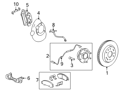 2012 Chevy Silverado 1500 Brake Components Diagram 4 - Thumbnail