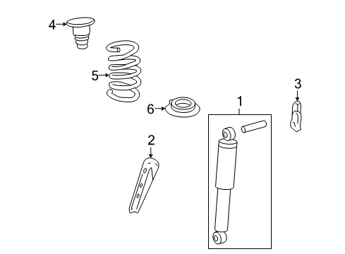 2007 Saturn Outlook Shocks & Components Diagram