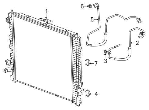 2024 Chevy Traverse Limited Trans Oil Cooler Diagram