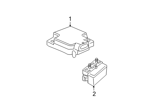 2006 Cadillac CTS Ride Control Components Diagram