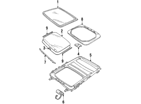 1984 Cadillac DeVille Sunroof Diagram