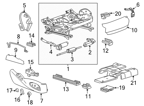2016 Cadillac ATS Power Seats Diagram 9 - Thumbnail
