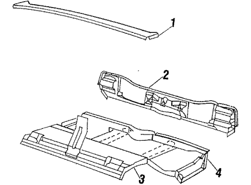 1987 Chevy Monte Carlo Rear Body Diagram