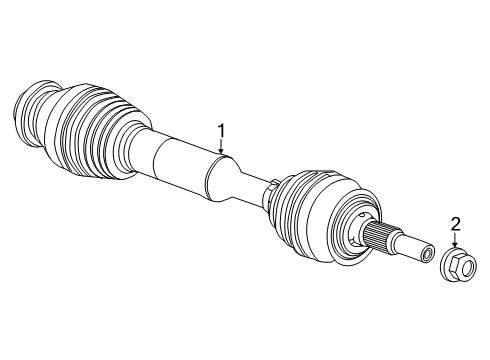 2024 GMC Sierra EV Front Axle Diagram