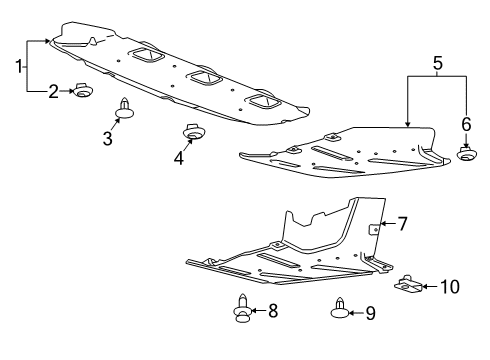 2017 Cadillac CT6 Bumper & Components - Rear Diagram