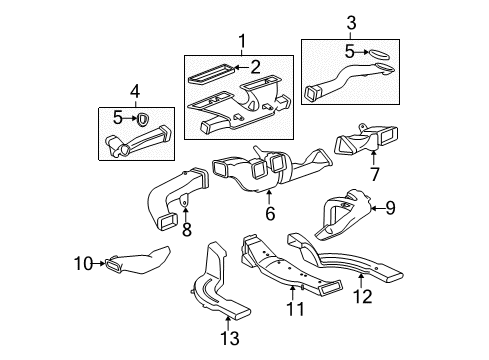 2010 Buick Lucerne Ducts Diagram