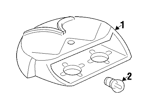 1998 Oldsmobile Cutlass High Mount Lamps Diagram