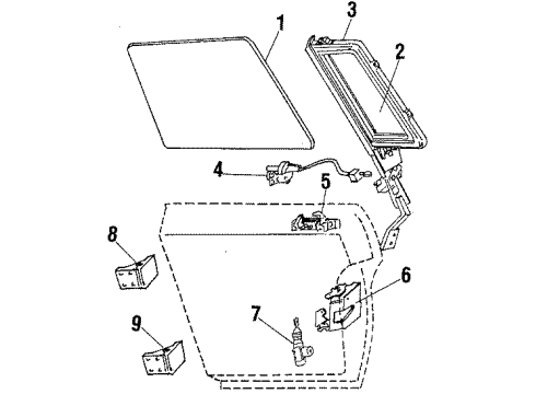 1986 Pontiac Bonneville Vent Assembly Diagram for 20321123