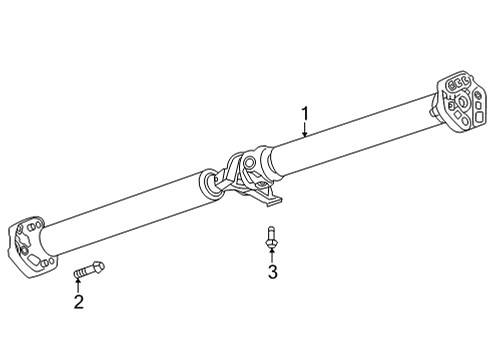2022 Cadillac CT5 Drive Shaft Diagram for 84859327