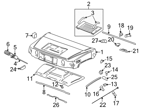 2006 Hummer H2 Striker Diagram for 10273708