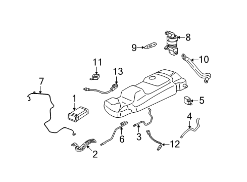 2004 Buick Rendezvous Vapor Canister Diagram