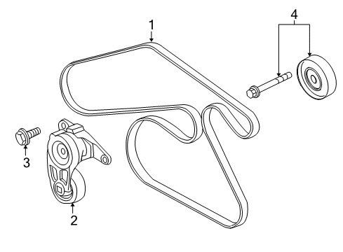 2016 GMC Terrain Belts & Pulleys - Belts Diagram 2 - Thumbnail