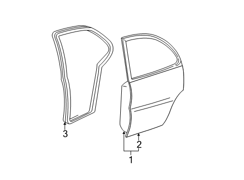 2013 Chevy Impala Door & Components Diagram 2 - Thumbnail