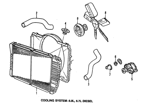 1984 Chevy El Camino Cooling System Diagram 2 - Thumbnail