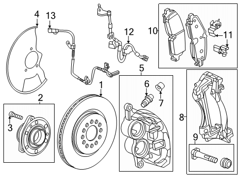 2024 Chevy Equinox EV Anti-Lock Brakes Diagram