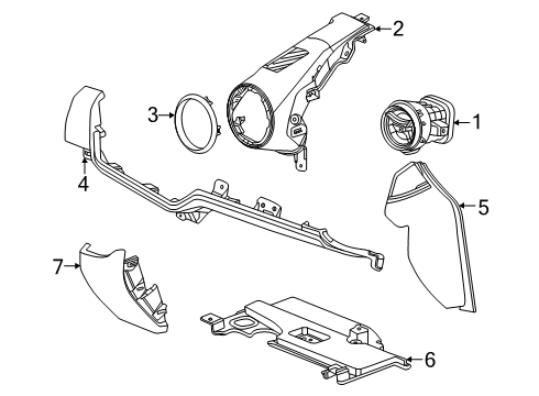 2025 Chevy Equinox EV Instrument Panel Components Diagram 3 - Thumbnail