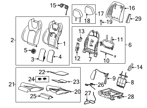 2014 Cadillac CTS Blower Diagram for 20793341