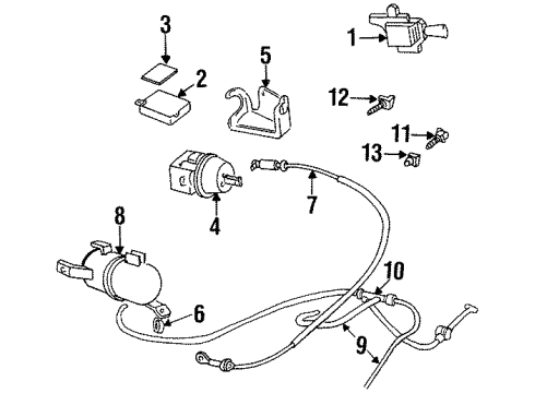 1993 Oldsmobile Achieva Control Valve Diagram for 22582701