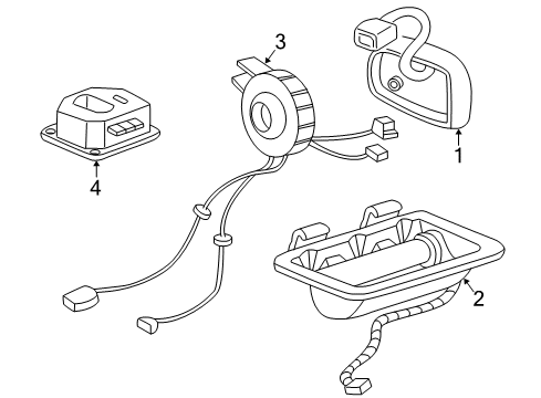 2004 Buick Regal Side Air Bag, Dark Gray, Driver Side Diagram for 10353200