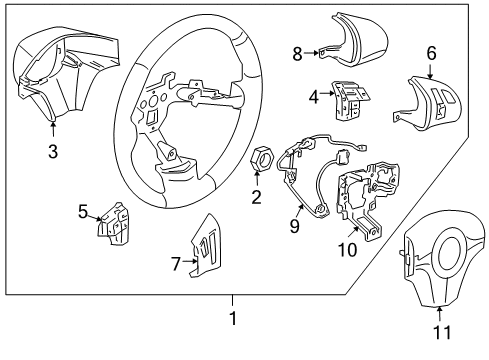 2007 Pontiac G6 Switch Bezel, Passenger Side Diagram for 15825427