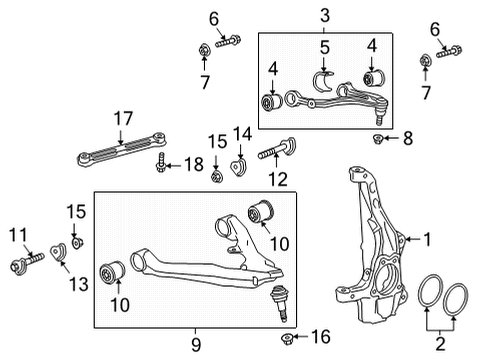 2025 Chevy Suburban Front Suspension Components Diagram 2 - Thumbnail