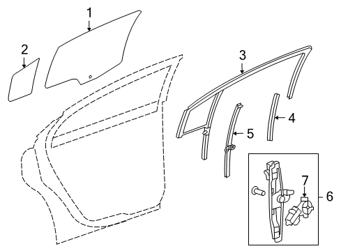2016 Chevy Cruze Limited Rear Door Diagram