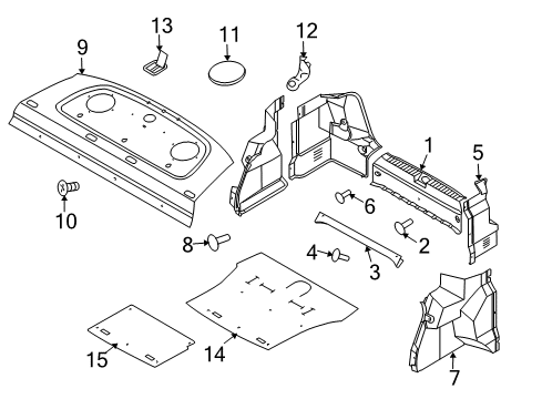 2011 Chevy Aveo Spare Cover Diagram for 96438772