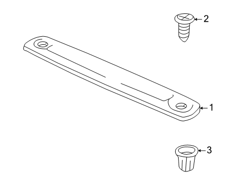 2004 Pontiac Aztek High Mount Lamps Diagram