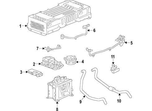2017 Chevy Silverado 1500 Cooling System - Hybrid Component Diagram