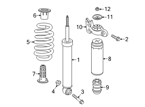 2024 Chevy Traverse Limited Shocks & Components Diagram