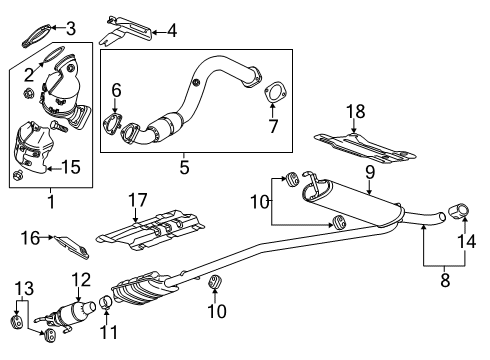 2013 Buick Encore Catalytic Converter Diagram for 19420251
