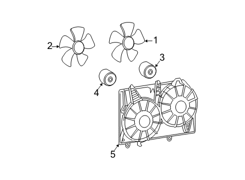 2004 Cadillac CTS Cooling Fan Diagram 2 - Thumbnail