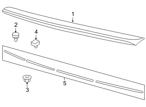 2009 Pontiac G8 Spoiler Diagram for 92217652