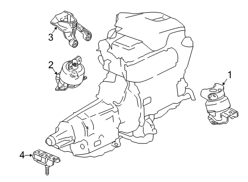 2019 Chevy Colorado Engine & Trans Mounting Diagram 2 - Thumbnail