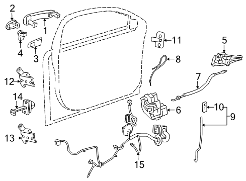 2016 Chevy Cruze Front Door Diagram