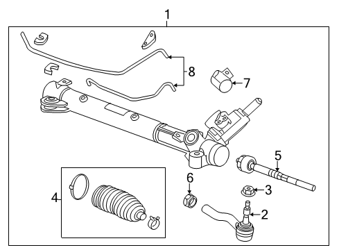 2011 Cadillac CTS Steering Gear & Linkage Diagram 7 - Thumbnail