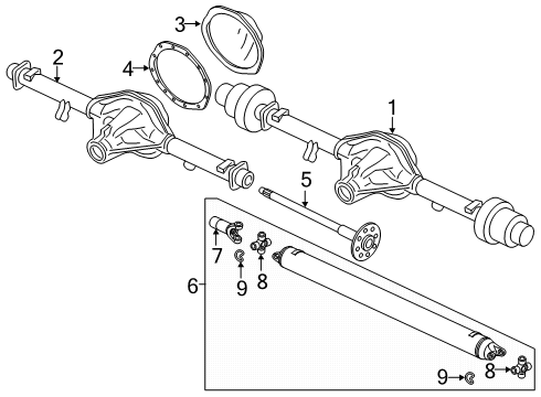 Universal Joints Diagram for 19256729